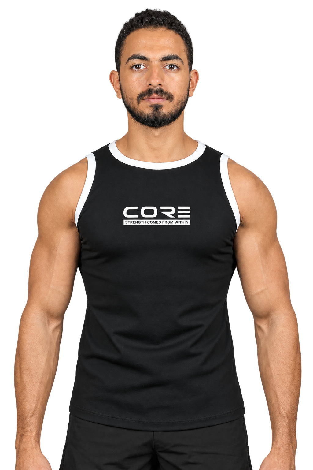 Ribbed Tank Top – Black