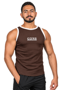 Ribbed Tank Top – Brown