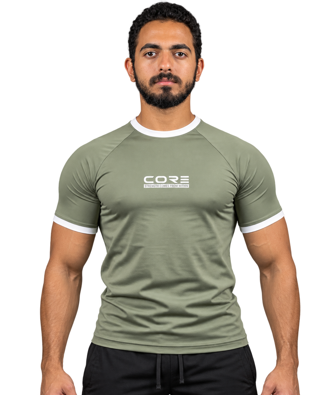 Compression Ringer  Tee – Sage Green