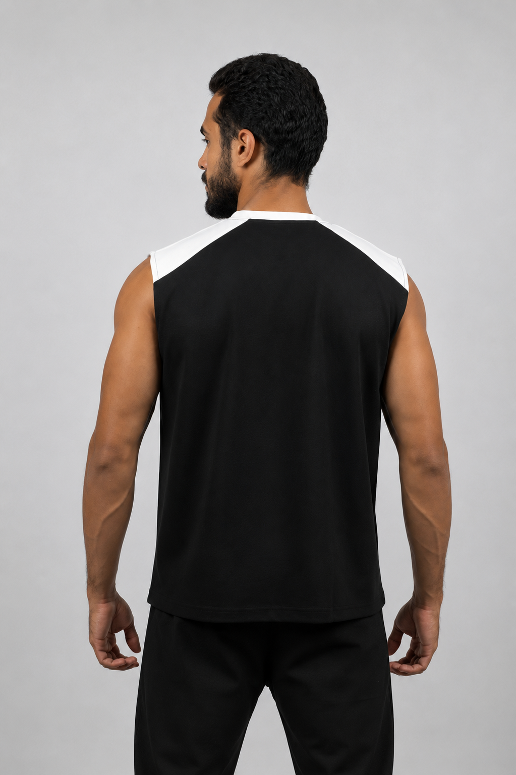 CORE Relaxed Tank Top Black back