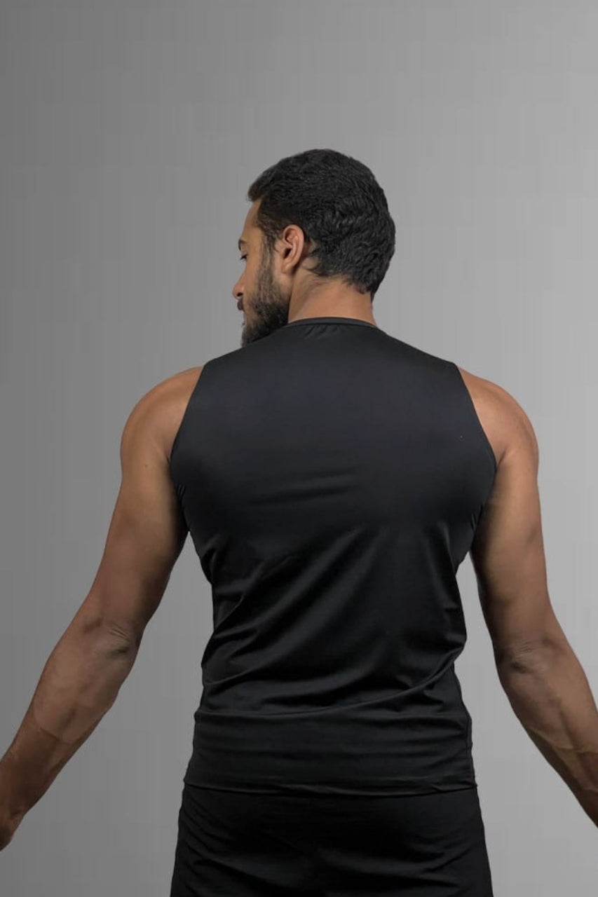 CORE Sleeveless Compression Tank Black back